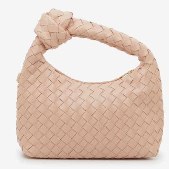 Pink Woven Crossbody Bag - Picture 2 of 9